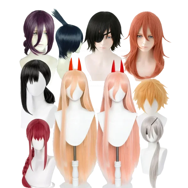 Anime Chainsaw Man Cosplay Wigs Reze Angel Devil Quanxi Makima Power Hayakawa Aki Denji Heat Resistant Hair Wigs